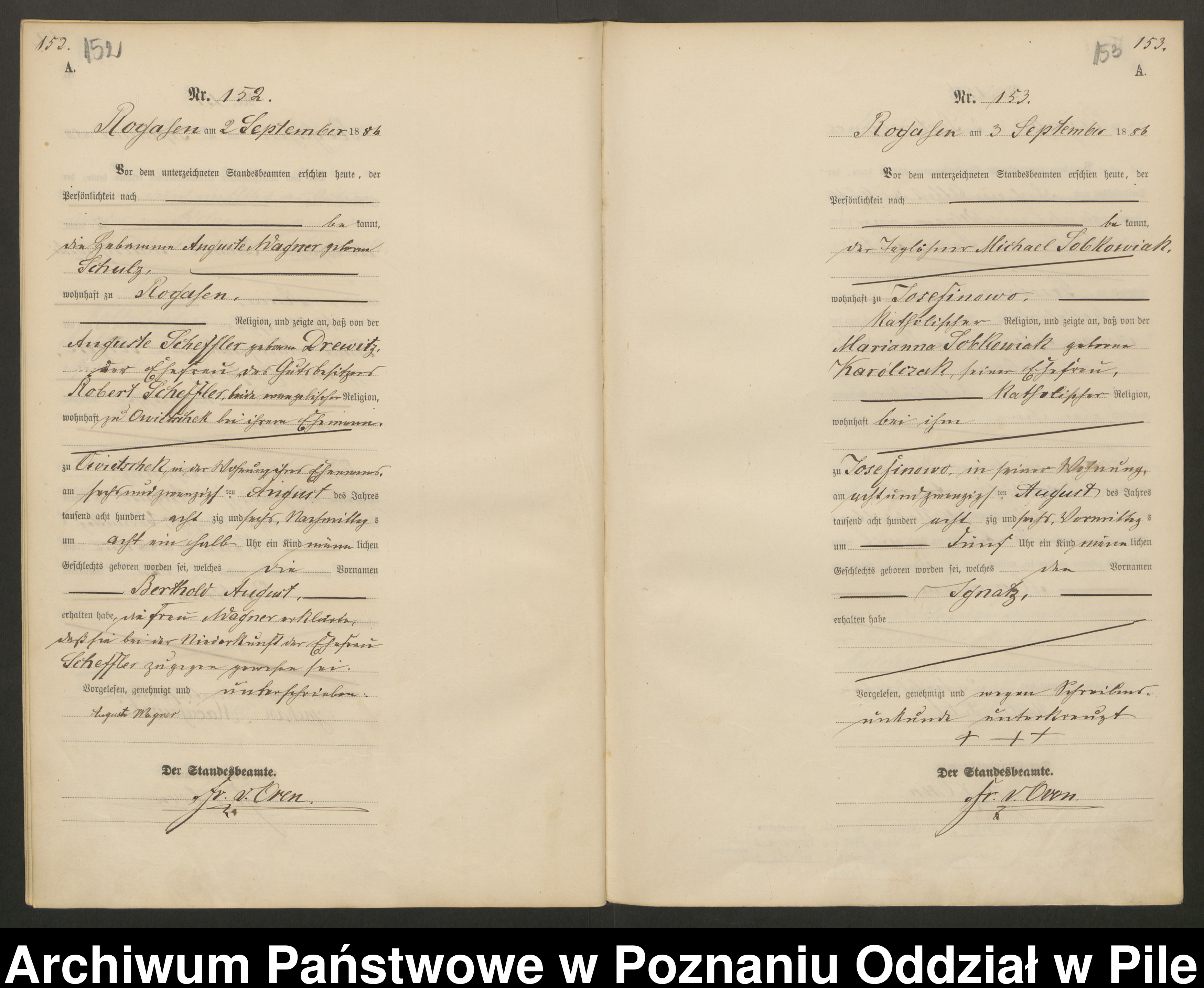 Skan z jednostki: Księga urodzeń