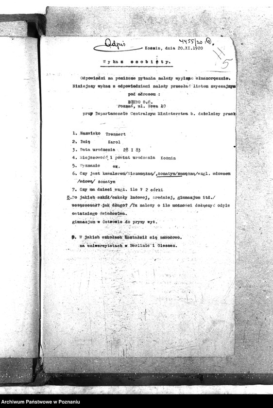 Obraz 9 z jednostki "Pow. lekarz Weterynaryjny Koźmin"