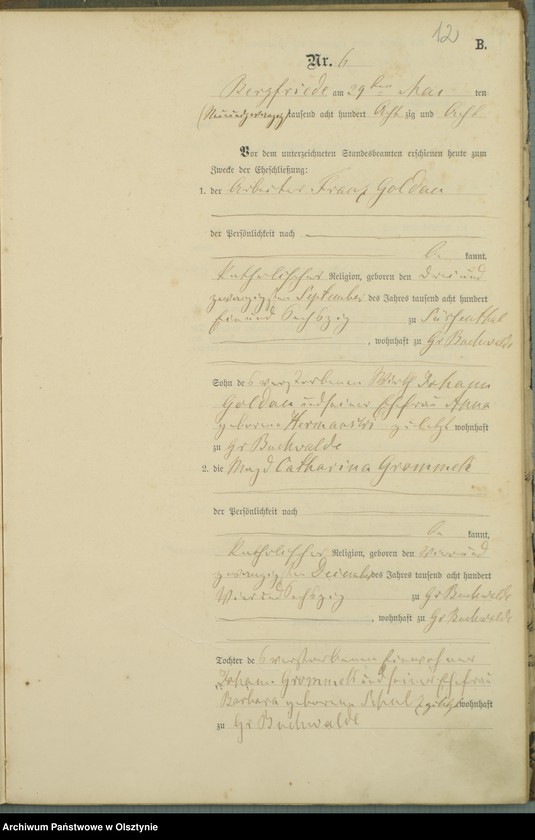 image.from.unit.number "Heiraths-Haupt-Register Nr 1 - 20"