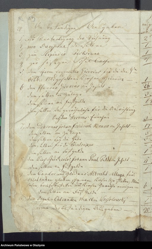 image.from.unit.number "Decems Consignation des Kirchspiels Widminnen"