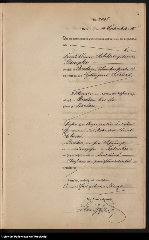 image.from.unit.number "Sterbe-Haupt-Register Breslau I 1905 Band 7"