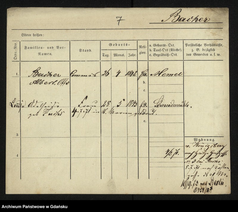 image.from.unit.number "Karty meldunkowe: Baciniewski - Baeck"