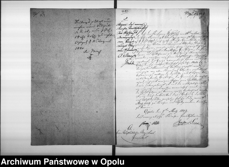 Obraz 18 z jednostki "Acta specialia des Magistrats zu Oppeln betreffend: die Entrichtung von Servis- und Communal-Beiträgen von dem, in den Besitz der evangelischen Gemeine übergangenen ehemaligen Minoriten - Klostergebäude de Anno 1839"
