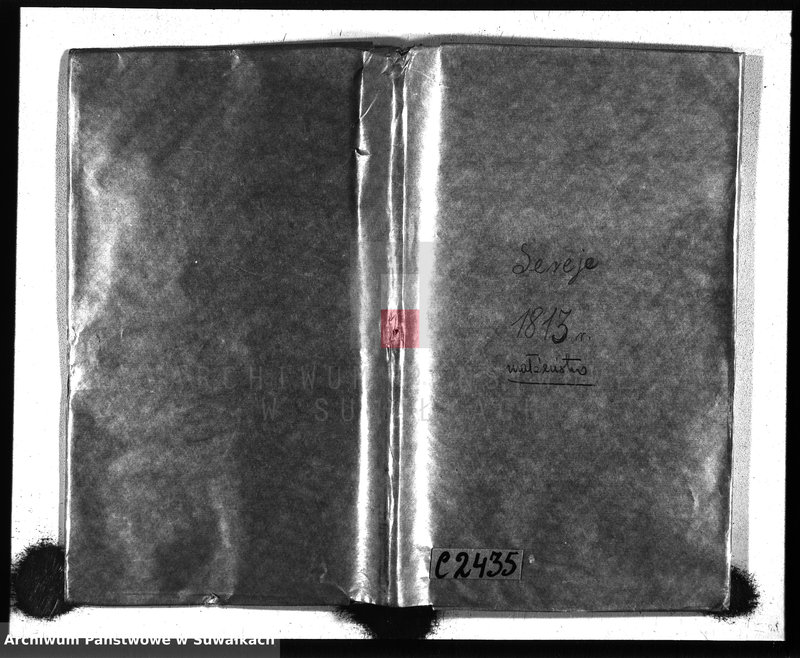 image.from.unit.number "Akta zaślubionych gminy sereyskiey od 1-go stycznia 1813 aż do ostatniego grudnia"