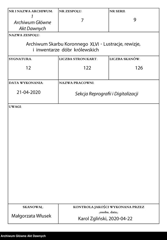 image.from.unit.number ""lustracya Starostw y Krolewszczyzn w Wojewodztwie Podolskim a Powiecie Latyczowskim (...) oraz z teyze lustracyi Kwarta Ustanowiona (...).""