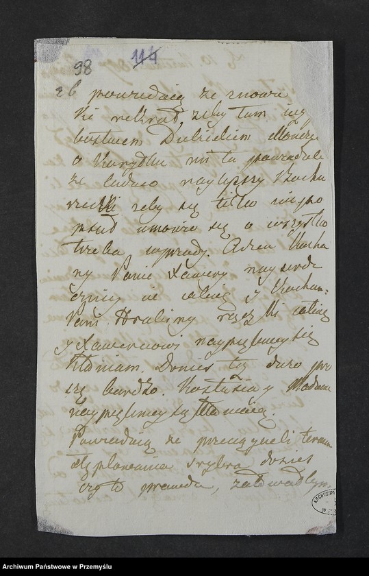 Obraz 3 z kolekcji "Ludzie listy piszą - korespondencja Krasickich111"