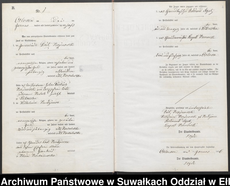 image.from.unit.number "Heiraths-Neben-Register des Preussischen Standes-Amtes Orlowen Kreis Loetzen"