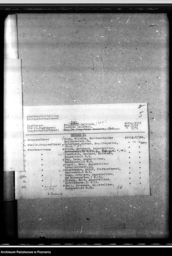 Obraz 9 z jednostki "Standtwacht- Zug 1 (neue Einteilung)"