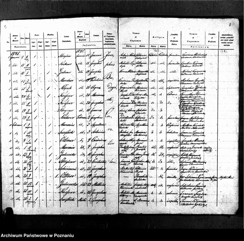 Obraz 4 z jednostki "Libri metrices baptisatorum, desponsatorum, mortuorum"