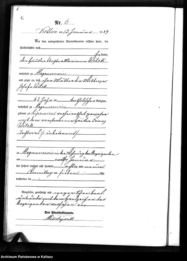 Obraz 10 z jednostki "[Księga zgonów]"