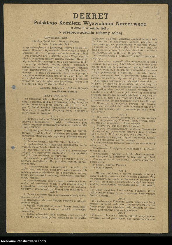 Obraz 10 z jednostki "Odezwy [tezy do referatów, materiały propagandowe różnych organizacji społeczno - politycznych]"