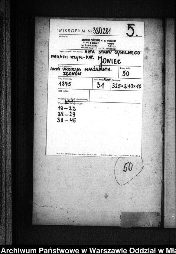 image.from.unit.number "Akta urodzeń, małżeństw, zgonów"