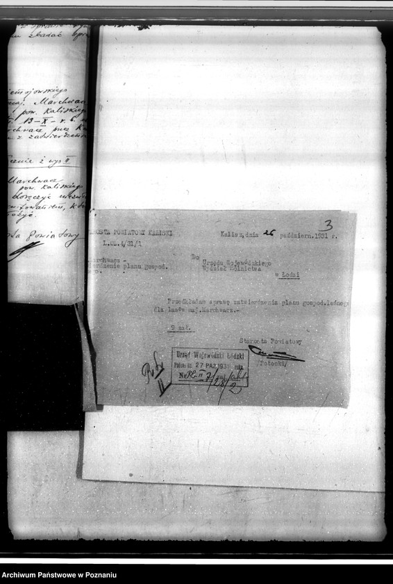 Obraz 7 z jednostki "Zatwierdzenie projektu planu gospodarstwa leśnego dla lasów majątku Marchwacz powiatu kaliskiego"