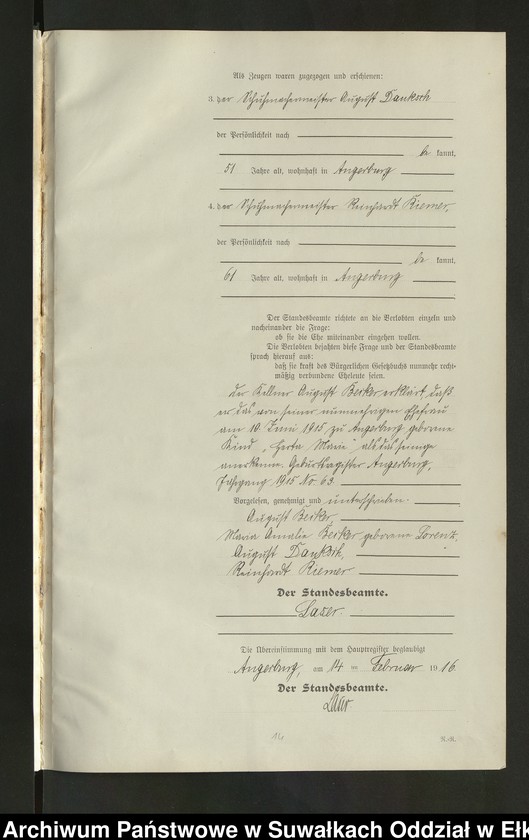 image.from.unit.number "[Heirats = Register (Neben = Register) Standesamt Angerburg einschl. der Bezirke Prinowen, Gr. Strengeln und Kehlen Kreis Angerburg]"