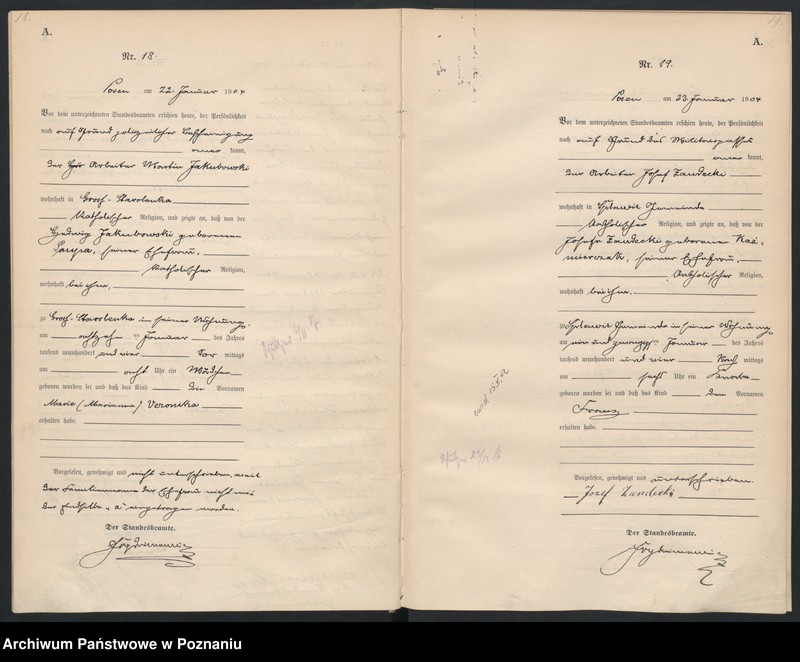 Obraz 12 z jednostki "Księga miejscowa urodzeń"