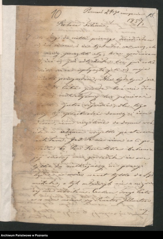 Obraz 14 z jednostki "A. betr. Gerichtsassessor Kasimir Josef Sewerin von Jarochowski /mit Privatbriefen an ihn/"