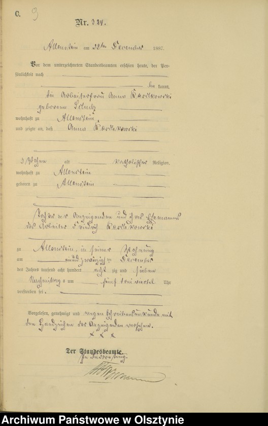 image.from.unit.number "Sterbe-Haupt-Register Tom II,Nr 317 - 332"