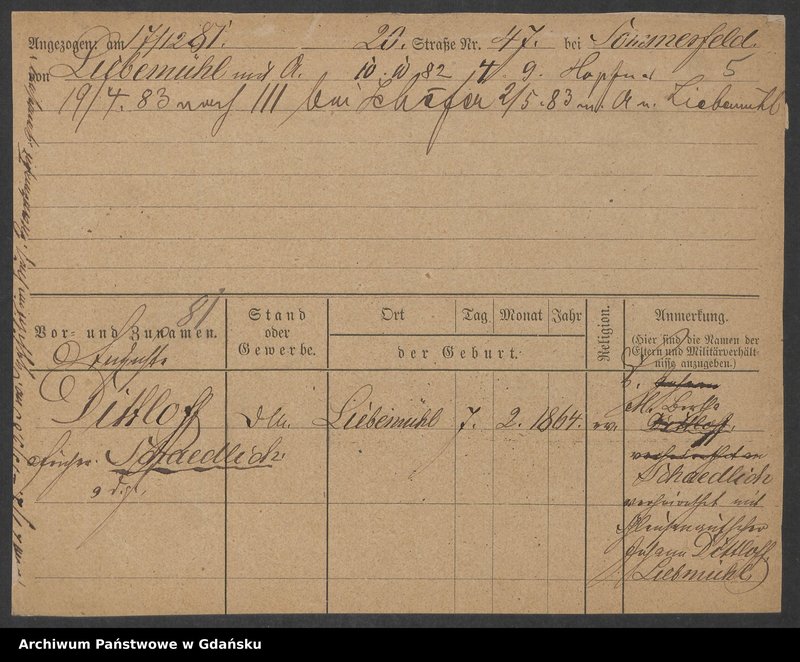 image.from.unit.number "Karty meldunkowe: Dittler - Dobrick"