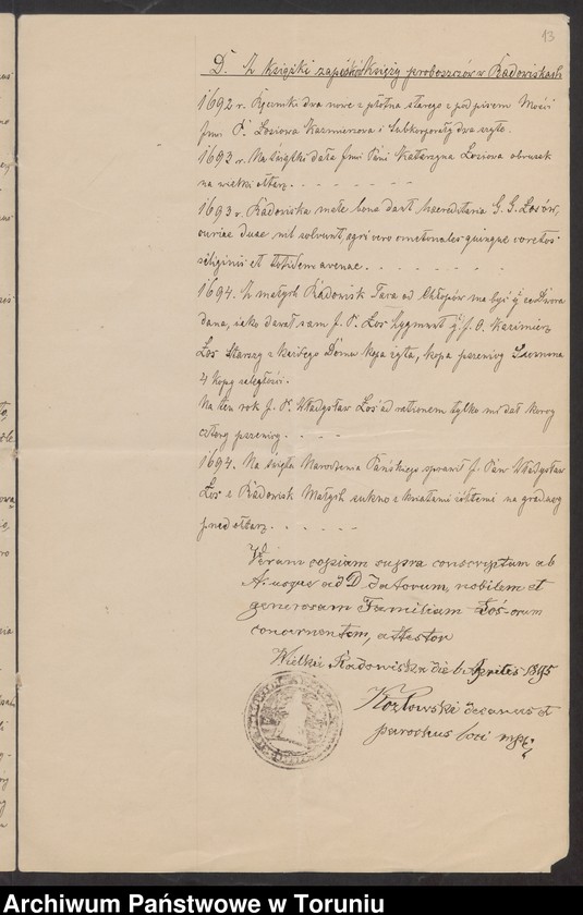 image.from.unit.number "[Michał Leon Sczaniecki i Bogusława z Kruszyńskich - korespondencja II. Korespondencja dot. dziejów rodu Łosiów w Prusach, spadków po J. Jeżewskim, A. Kalksteinie, B. Klepaczewskim, E. Wilkxyckiej]"