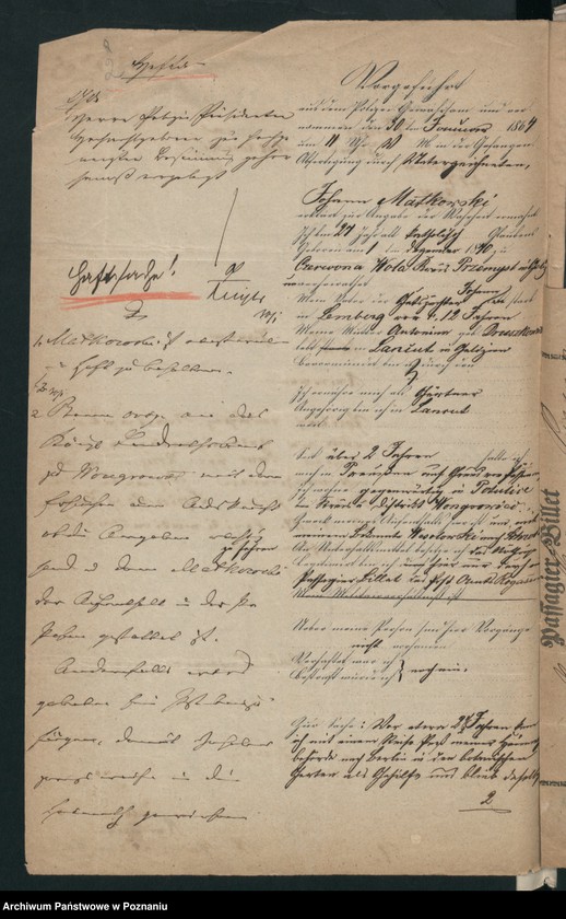 Obraz 5 z jednostki "A. betr. Johann von Małkowski und Fürst Stanislaus Dowmund Matusiewicz aus Wien"