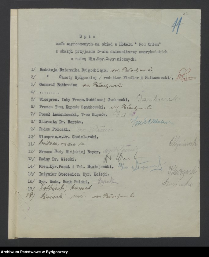 image.from.unit.number "Przyjęcia [imprez, wycieczek, dziennikarzy zagranicznych, studentów czeskich, rachunki]"