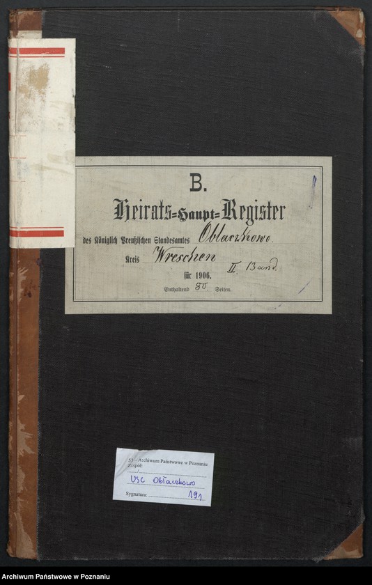 Obraz 2 z jednostki "Heiraths-Haupt-Register tom II"