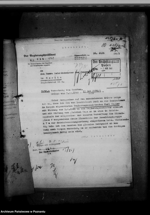 Obraz 14 z jednostki "Abordnung von Beamten"