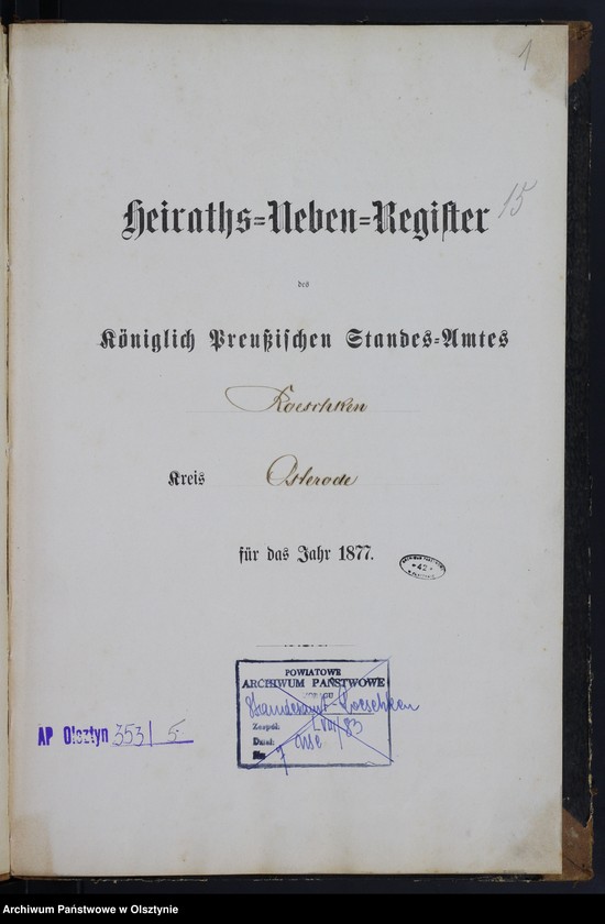 image.from.unit.number "Heiraths-Neben-Register Nr 1 - 17"