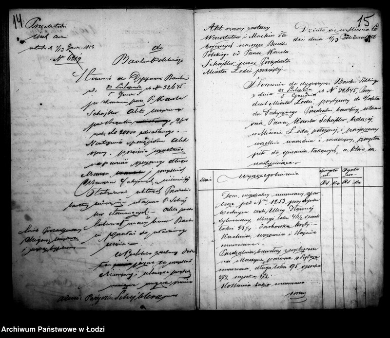 Obraz 13 z jednostki "Akta w przedmiocie pożyczki Karola Scheiblera"