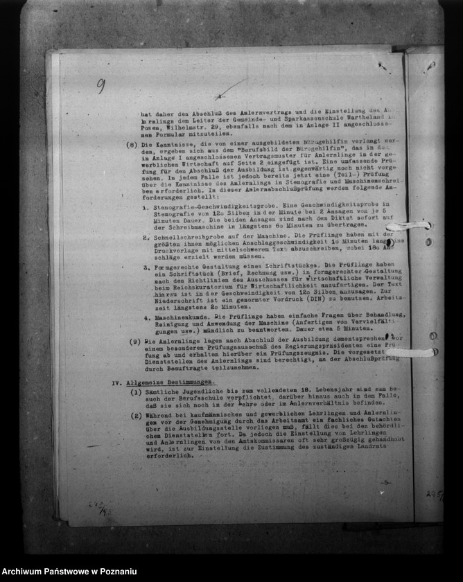 Obraz 13 z jednostki "Ausbildung von Dienstanfängern, Lehrligen und Bürogehilfinnen"