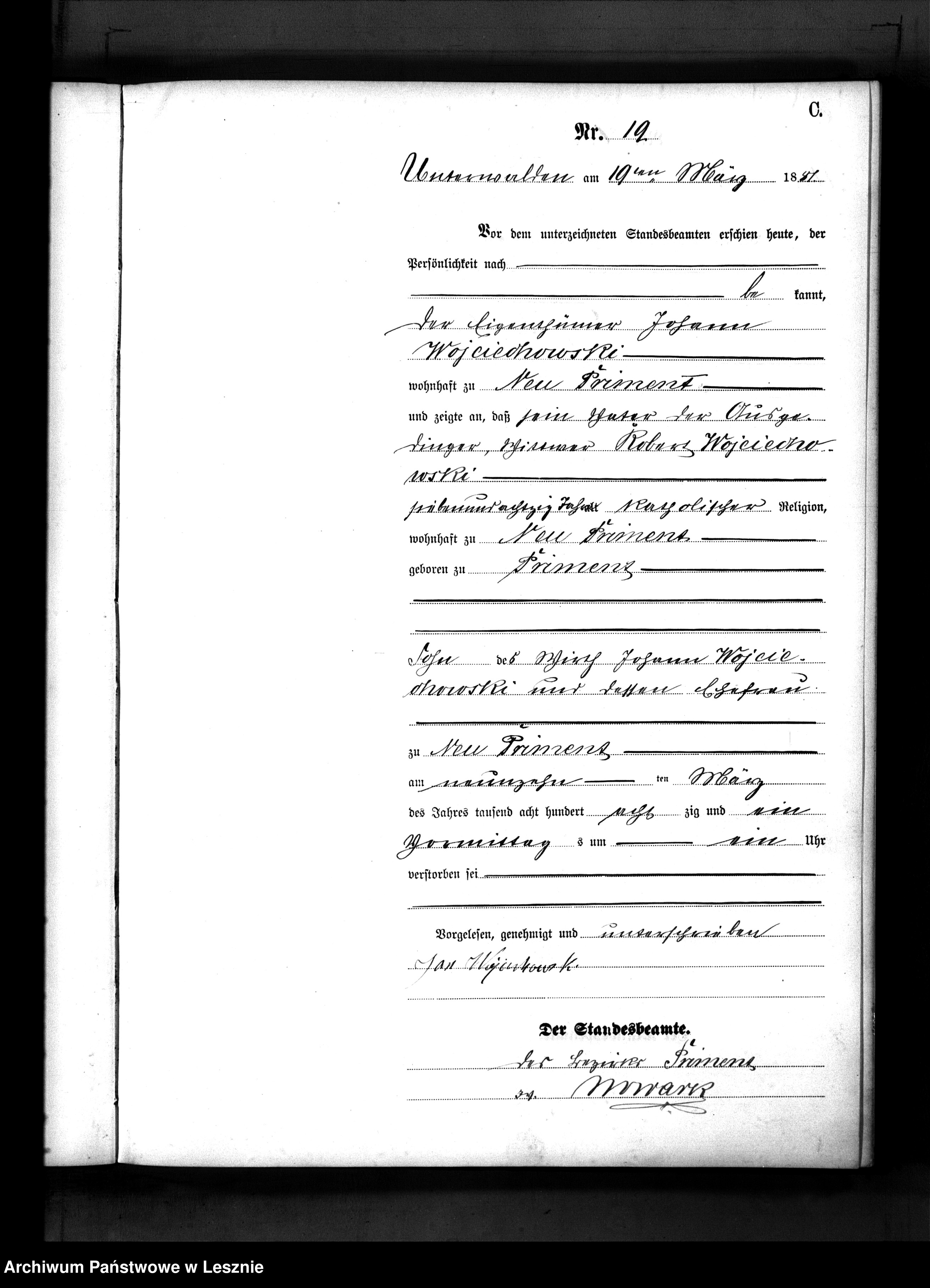 Skan z jednostki: [Księga zgonów]