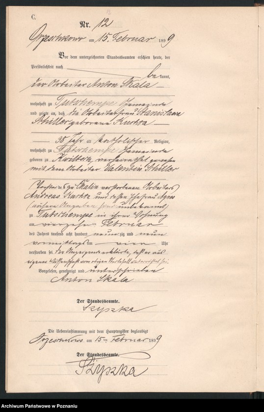 Obraz 15 z jednostki "Księga zgonów"