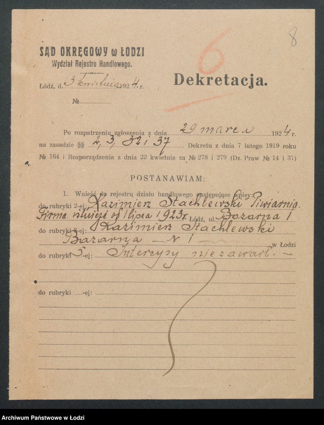 Obraz 10 z jednostki "Kazimierz Stachlewski- piwiarnia"