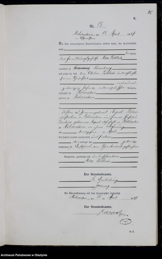 image.from.unit.number "Sterbe-Neben-Register Nr 1 - 54"