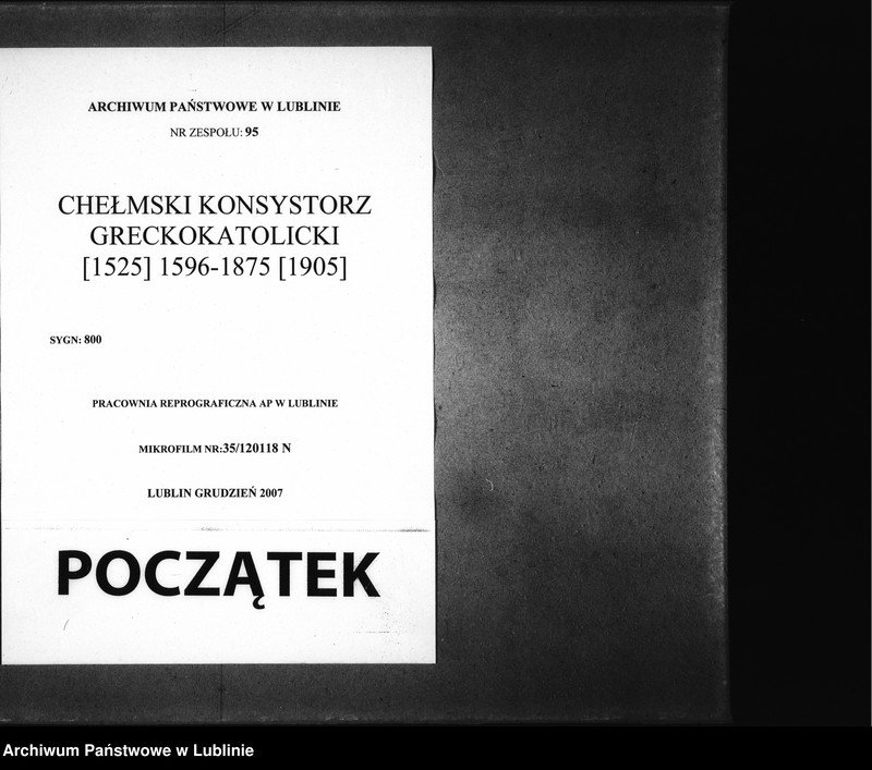 Obraz 1 z jednostki "Akta Konsystorza Chełmskiego. Nestor Horoszewicz [administrator parafii Złojec i Kosobudy, proboszcz parafii Chmielek]"