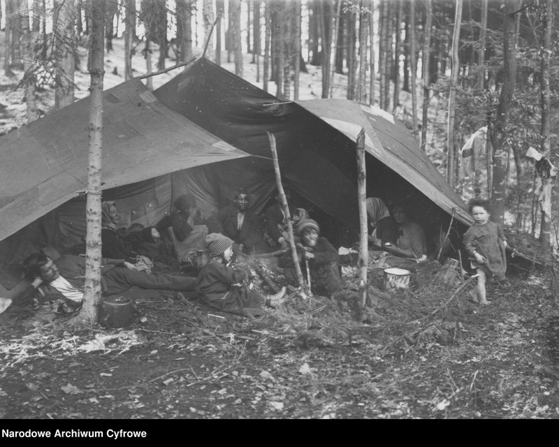 Obraz 1 z jednostki "Obóz cygański w pobliżu miejscowości Leszczyna"