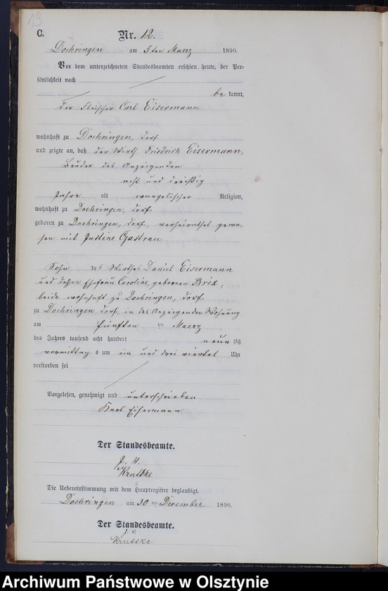 image.from.unit.number "Sterbe-Neben-Register Nr 1 - 67"