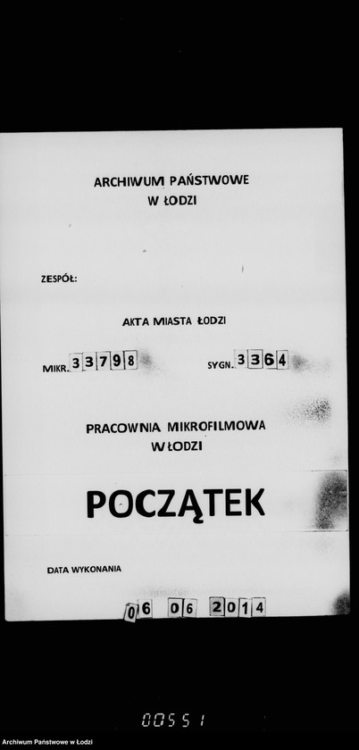 Obraz 1 z jednostki "O remontirovke zdanija Lodzinskago Gorodovago Magistrata"