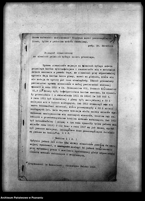 Obraz 4 z jednostki "Wykazy statystyczne, materiał i różne dane"