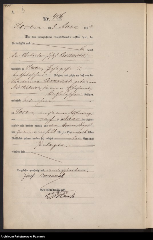 Obraz 11 z jednostki "Księga urodzeń t. II"