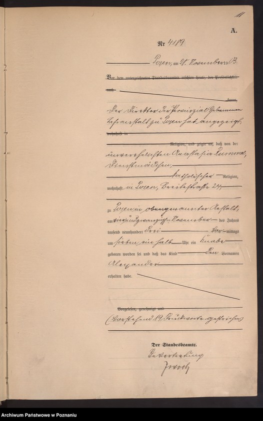 Obraz 14 z jednostki "Księga urodzeń tom VIII"