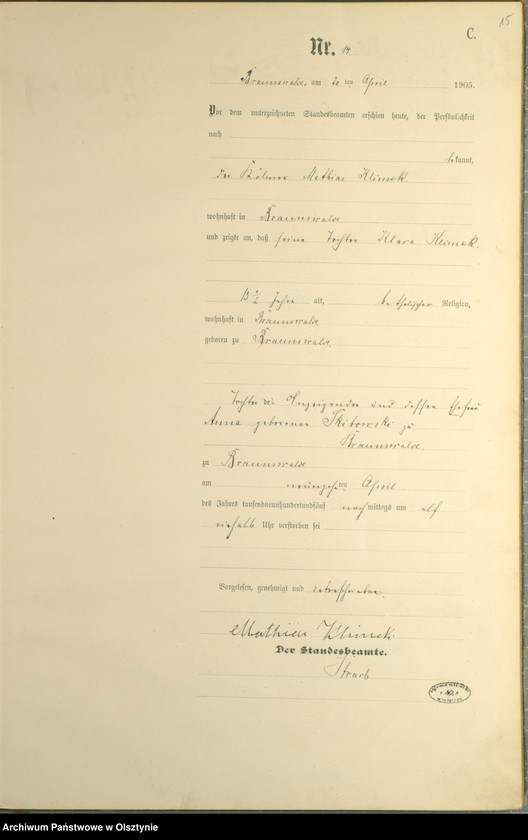 image.from.unit.number "Sterbe-Haupt-Register Nr 1 - 38"