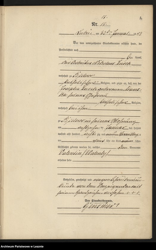 Obraz 20 z jednostki "[Księga urodzeń]"