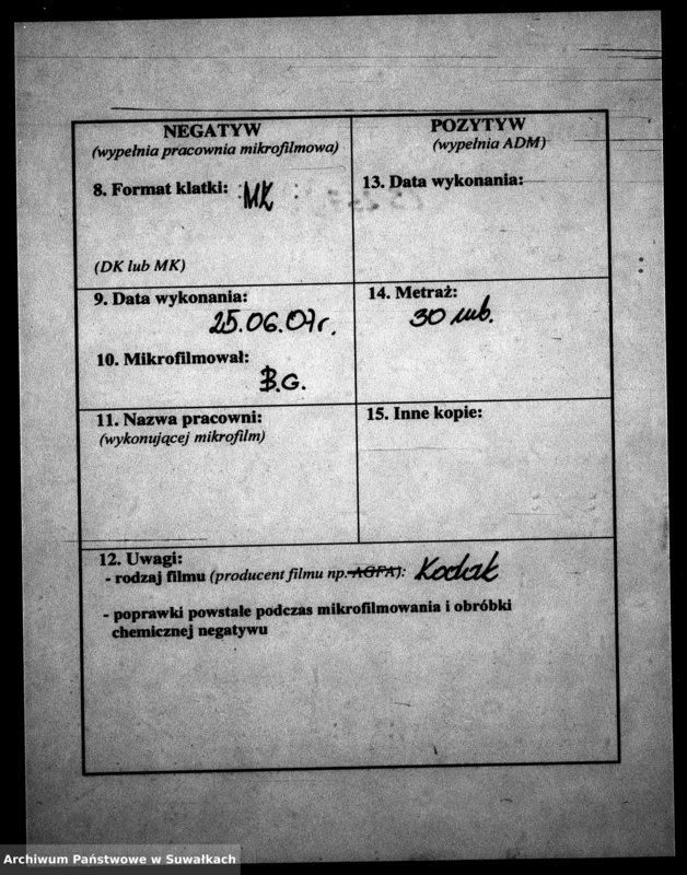 image.from.unit.number "[Dokumenty do akt małżeństw wyznania ewangelicko-augsburskiego w Wiżajnach]"