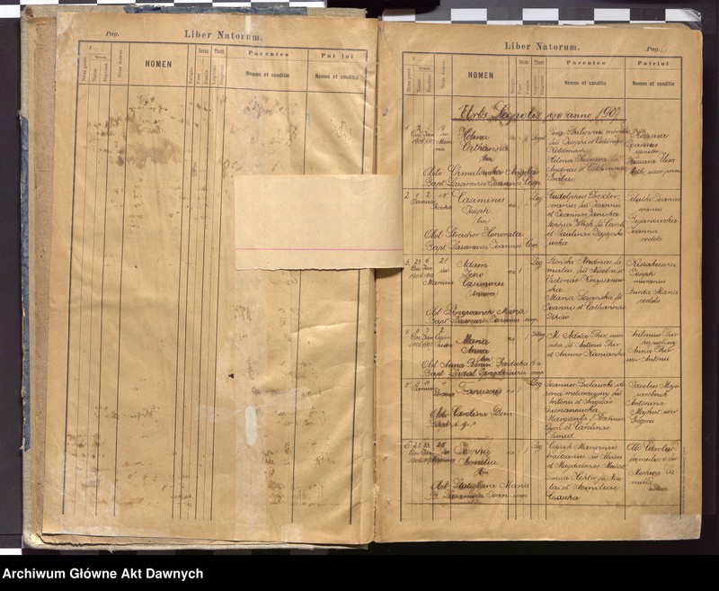 image.from.unit.number "Parafia: Lwów, par. św. Marcina. Dekanat: Lwów. Księga metrykalna urodzeń, ślubów i zgonów dla parafii miejskiej i przedmieść: Zamarstynów i Zniesienie."