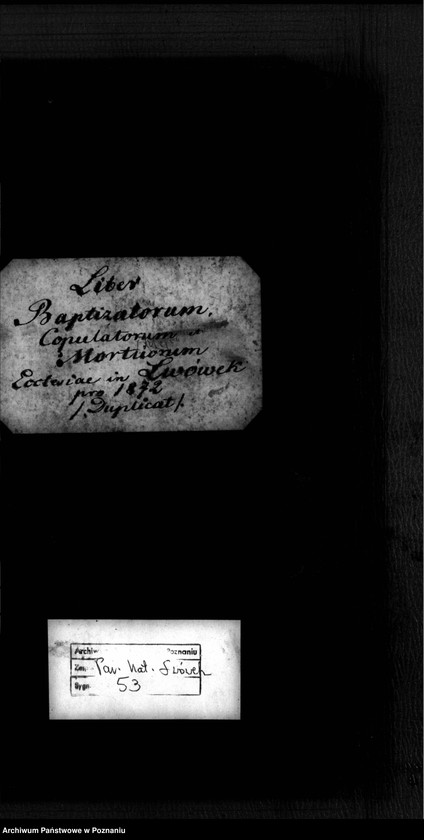 image.from.unit.number "Liber baptisatorum, copulatorum, mortuorum"