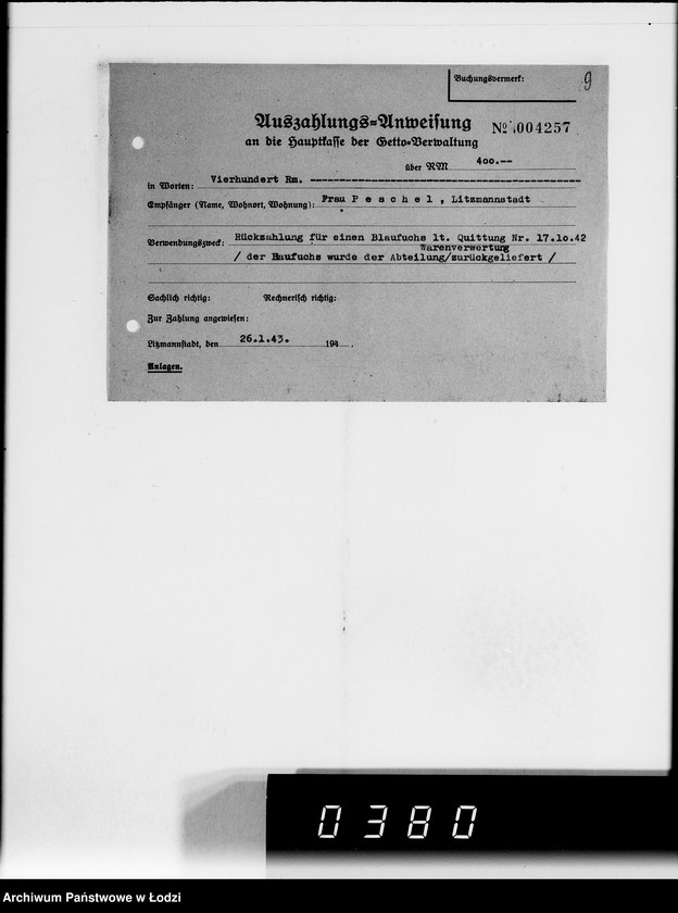 Obraz 14 z jednostki "Einnahme Anweisungen"