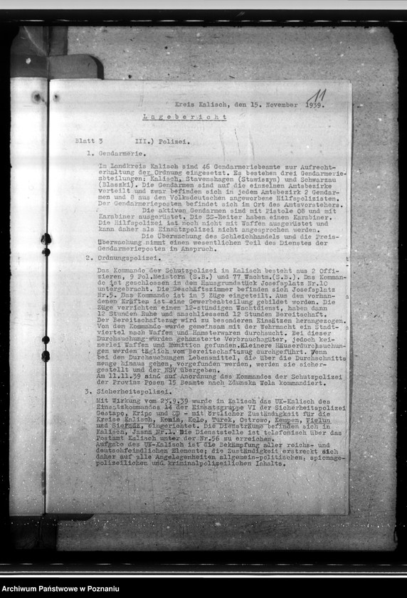 Obraz 15 z jednostki "Lageberichte aus dem Kreise Kalisch"