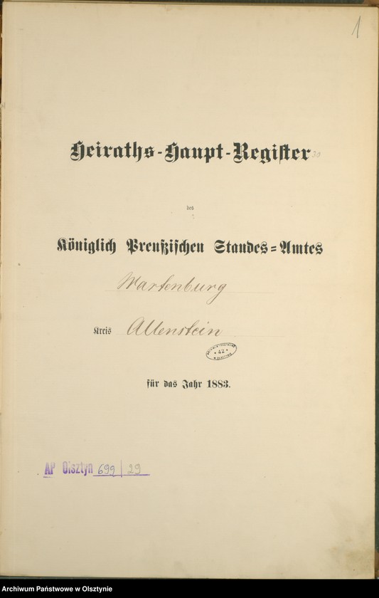 image.from.unit.number "Heiraths-Haupt-Register nr 1 - 37"