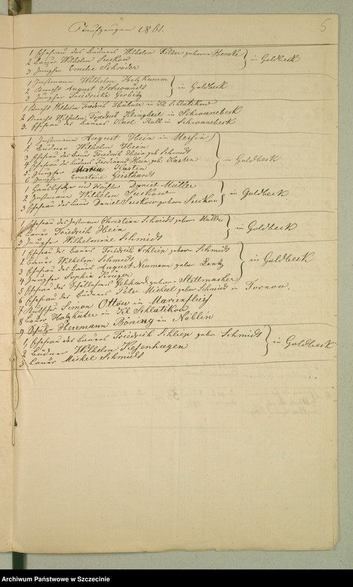 image.from.unit.number "Kirchenbuchs duplicate von Goldbeck [Sulino] pro 1861."